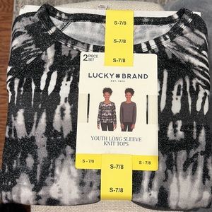 NWT Lucky Brand Long Sleeve Knit Tops 2 pc Set